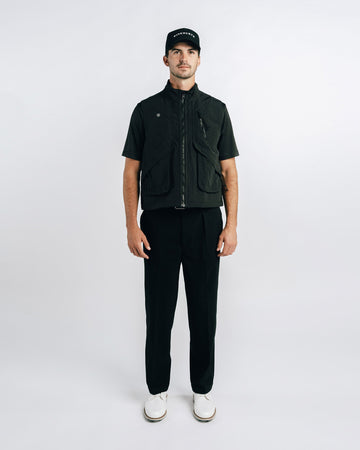 Students Heritage Pleated Slack Pants - Black