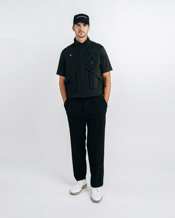 Students Heritage Pleated Slack Pants - Black
