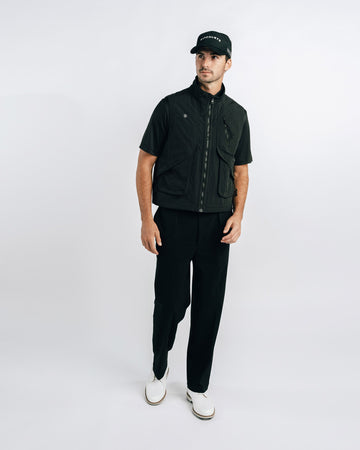 Students Heritage Pleated Slack Pants - Black