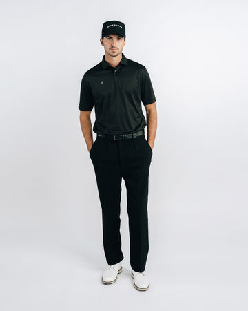 Students Course Studies Librarian S/S Polo - Black