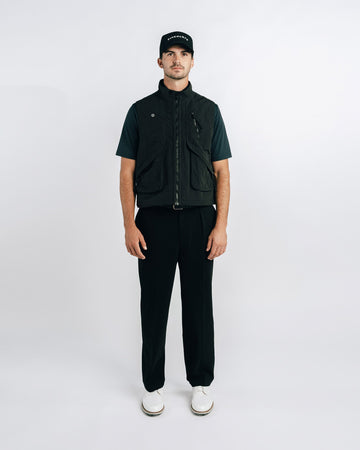 Students Reggie Nylon Trail Vest - Black