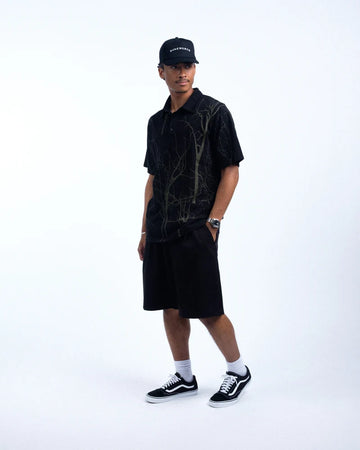 Students Calculus Standard Pleated Shorts - Black