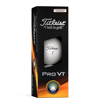 Titleist Pro V1 - 3 balls - Performance Alignment Red Line