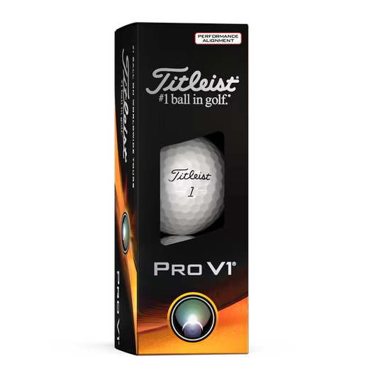 Titleist Pro V1 - 3 balls - Performance Alignment Red Line