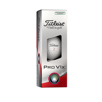 Titleist Pro V1x - 3 balls - Performance Alignment Green Line