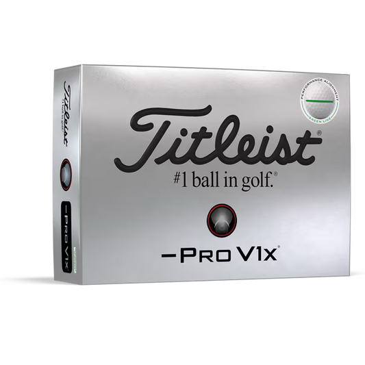 Titleist Pro V1x - 3 balls - Left Dash - Performance Alignment Green Line