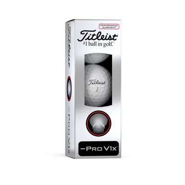 Titleist Pro V1x - 3 balls - Left Dash - Performance Alignment Red Line