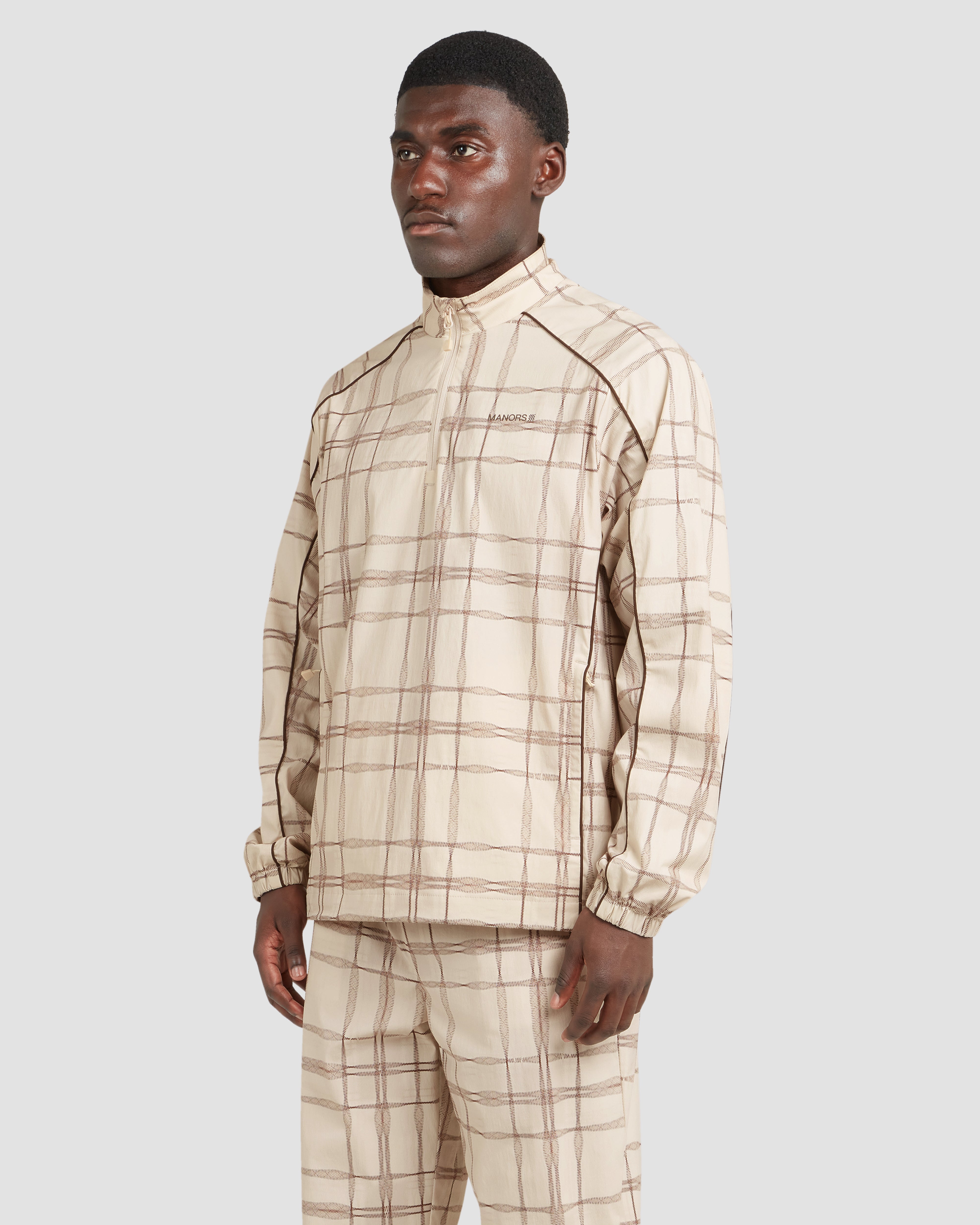 Manors Golf Ranger Golf Jacket - Heritage Check – Bisque Golf