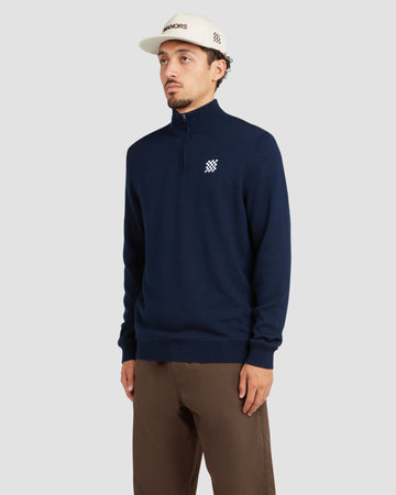 Manors Golf Merino Tech Windbreaker Midnight
