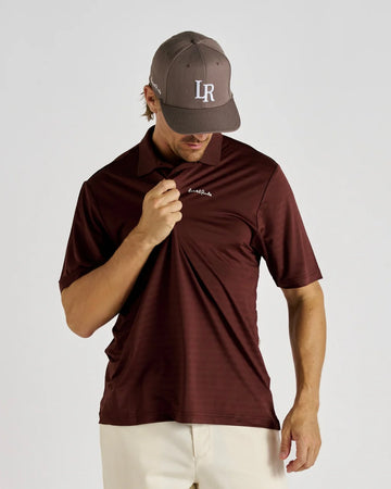 Local Rule Tech Polo Dark Red