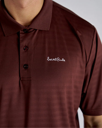 Local Rule Tech Polo Dark Red
