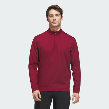 adidas Golf Ultimate 365 Classic Q-Zip Sweatshirt - Burgundy