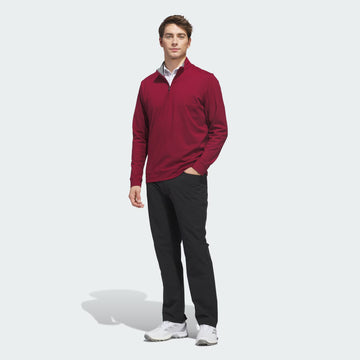 adidas Golf Ultimate 365 Classic Q-Zip Sweatshirt - Burgundy