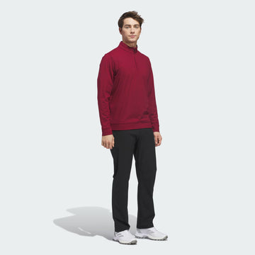 adidas Golf Ultimate 365 Classic Q-Zip Sweatshirt - Burgundy
