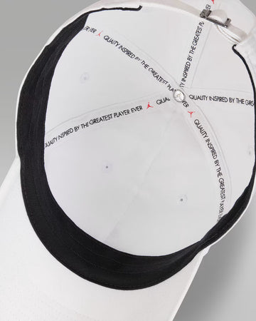 Jordan Club Unstructured Curved-Bill Hat - White