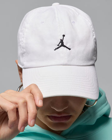 Jordan Club Unstructured Curved-Bill Hat - White