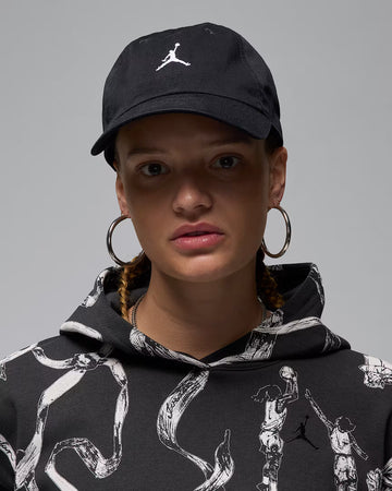 Jordan Club Unstructured Curved-Bill Hat - Black