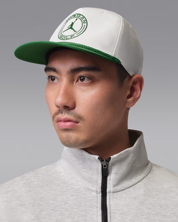 Jordan Pro Structured Dri-FIT Flat-Brim Golf Hat - White/Green