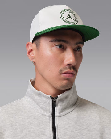 Jordan Pro Structured Dri-FIT Flat-Brim Golf Hat - White/Green