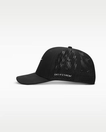 Nike Rise Dri-FIT ADV SwooshFlex Structured Golf Cap - Black