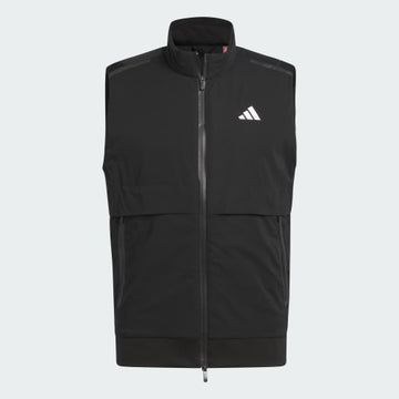adidas Ultimate365 Tour Frostguard Full-Zip Vest - Black, laydown