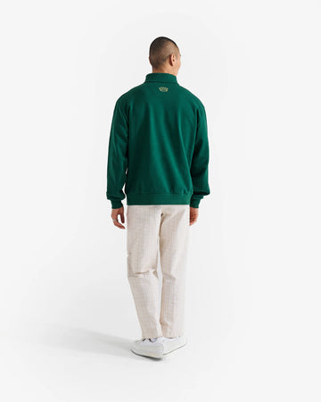 Malbon Trophy Quarter Zip Fleece - Green