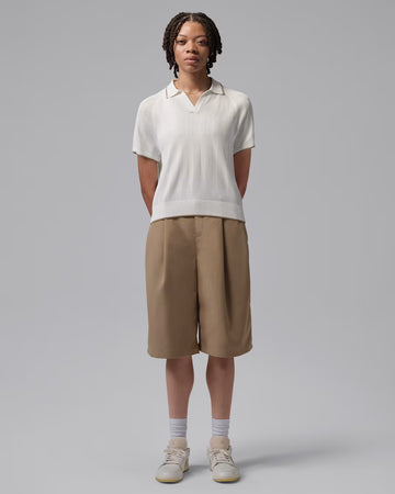 Jordan Sport Women's Golf Knit Polo - Sail/Khaki