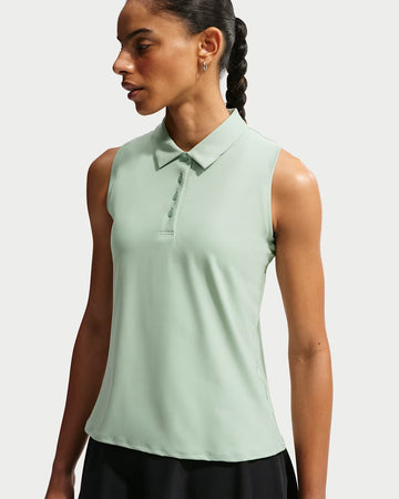 Nike with Bisque Victory Women's Dri-FIT Sleeveless Polo - Green