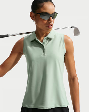 Nike with Bisque Victory Women's Dri-FIT Sleeveless Polo - Green