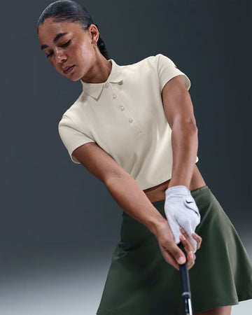 Nike Women's Short-sleeve Golf Polo - Beige