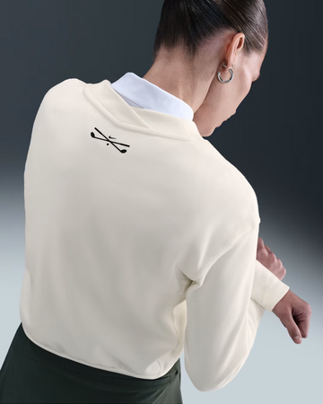 Women's V-Neck Long-Sleeve Golf Top -  sand