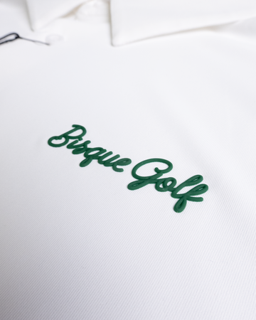 Bisque Golf Solid Performance Polo - White