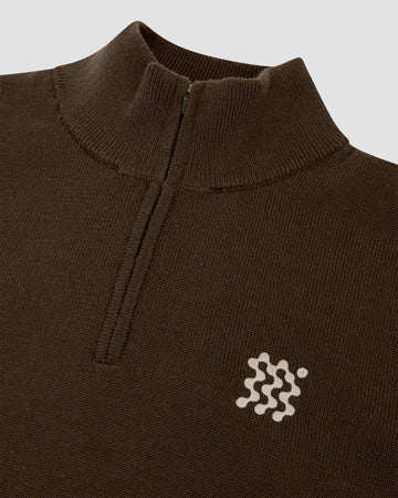 Manors Golf Merino Windbreaker - Hickory Brown