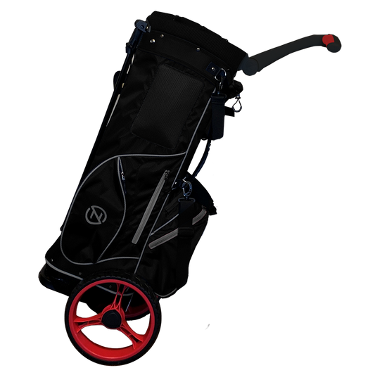 Zero Friction Wheel Pro Pushcart Bag Black