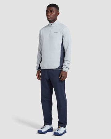 Manors Quarter Zip Tech Blue