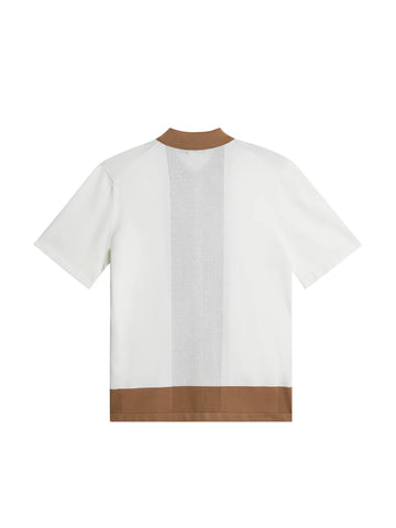 J. Lindeberg Rue Knitted Polo Shirt White