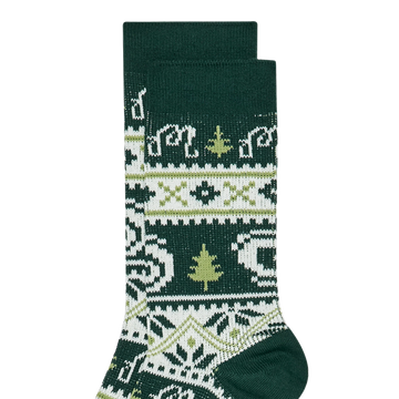 Malbon Golf Douglas Fair Isle Sock - Green