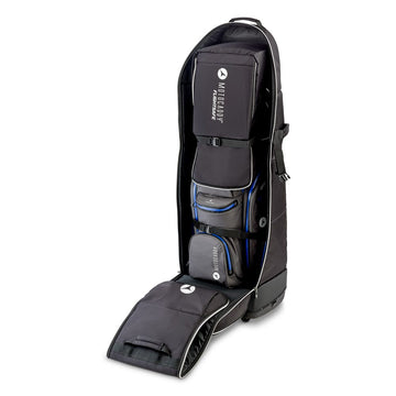 Motocaddy Flightsafe Cover - open with golf bag inside
