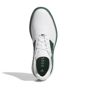 Adidas MC70 Spiked Golf Shoes - White/Collegiate Green/Silver