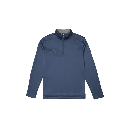 adidas with Bisque Club Quarter-Zip Sweater Navy