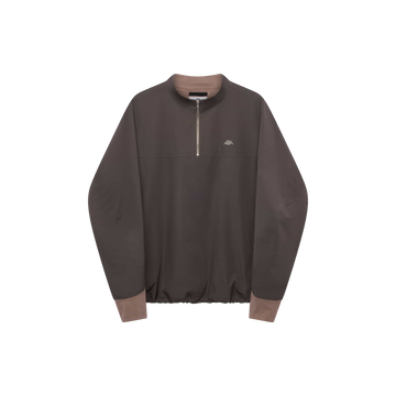 Alba Golf Dreich Quarter Zip Jacket - Mud