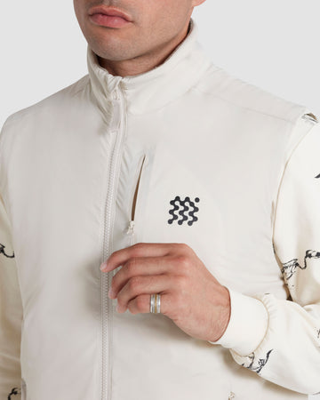 Manors Insulated Course Gilet - Ivory