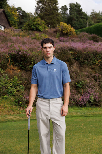 Manors Buttersoft Polo - Vintage Indigo