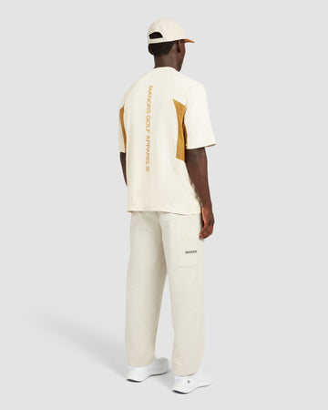Manors Ranger Mock Neck Polo - Ivory - Detail