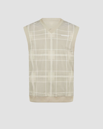 Manors Reversible V-Neck Vest - Dune