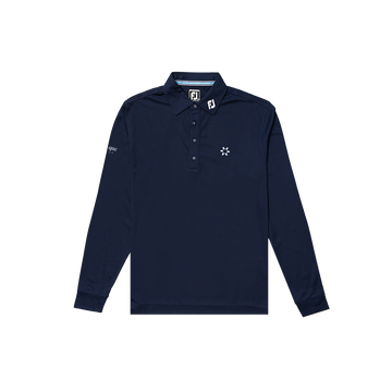 FootJoy with Bisque Thermolite Longsleeve Polo Navy