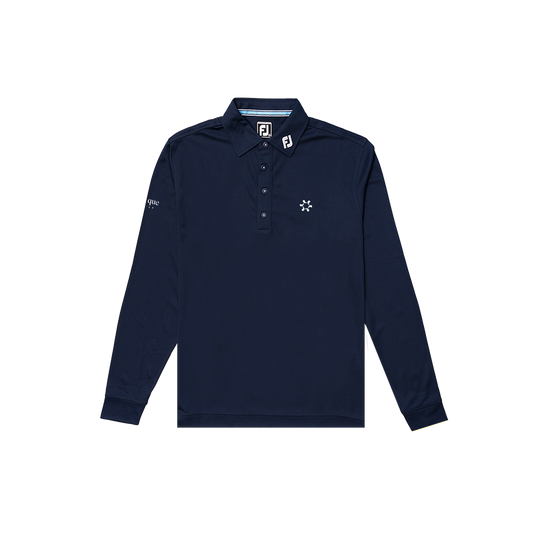 FootJoy with Bisque Thermolite Longsleeve Polo Navy