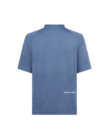 Manors Buttersoft Polo - Vintage Indigo - back