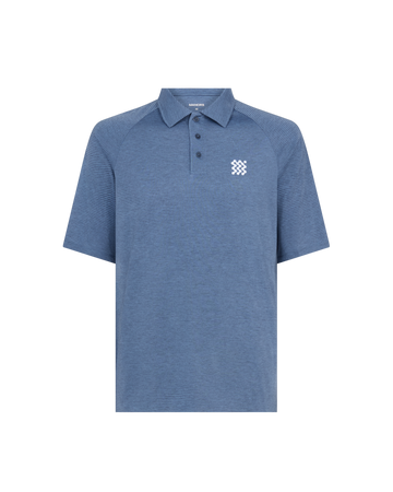 Manors Buttersoft Polo - Vintage Indigo - front