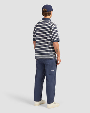 Manors GOAT Pique Polo 2.0 Navy - Lifestyle